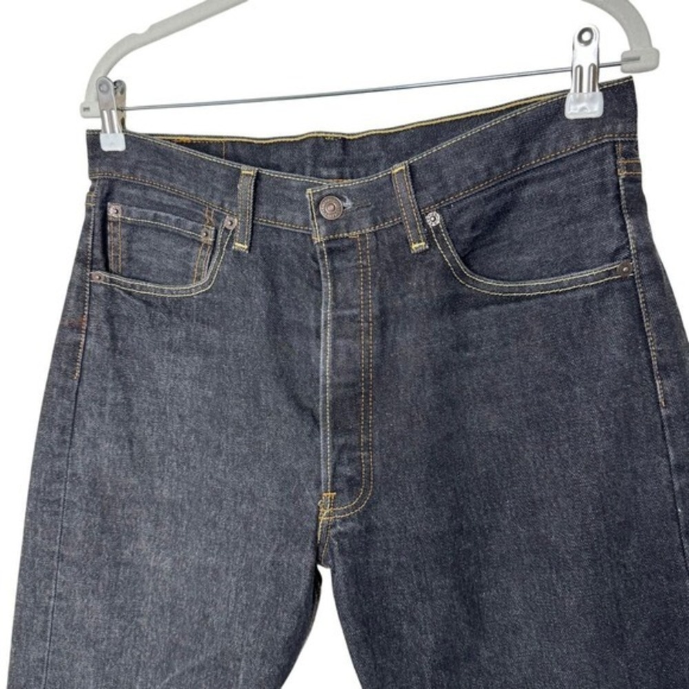Levis 501 Black Wash Jeans Mens 34